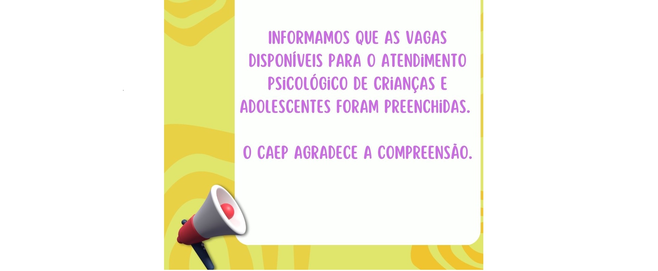 Encerramento das vagas